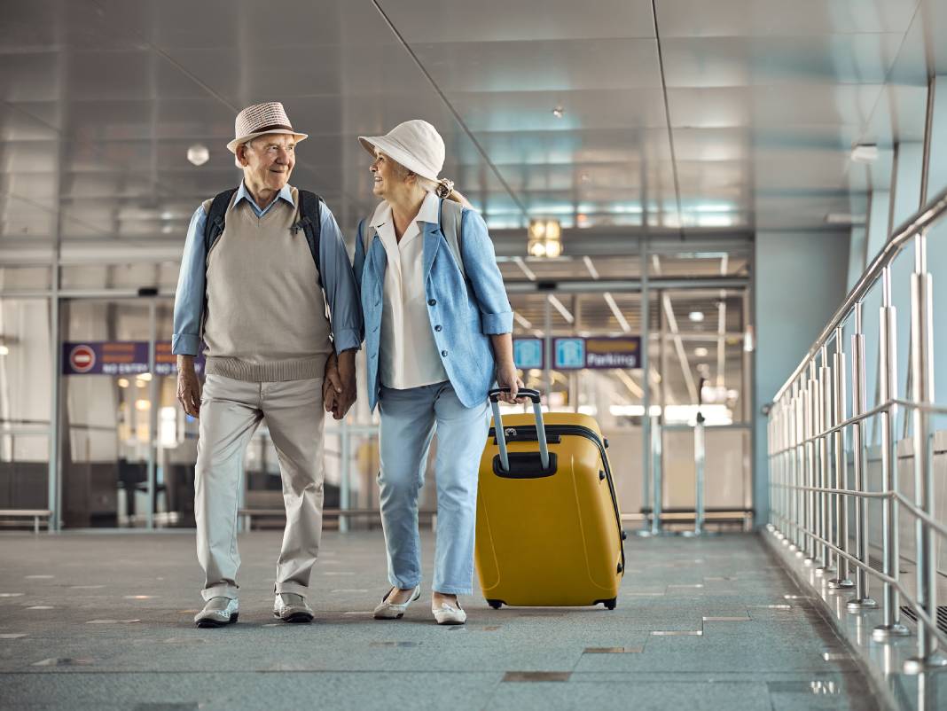 seniori na letisku